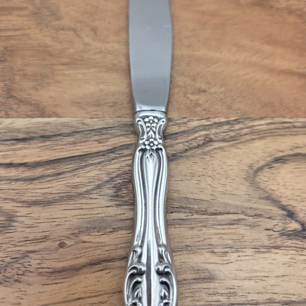 Set Of‎ 6 Oneida Michelangelo Cube Heirloom Stainless Steel 18/10 Dinner Knives